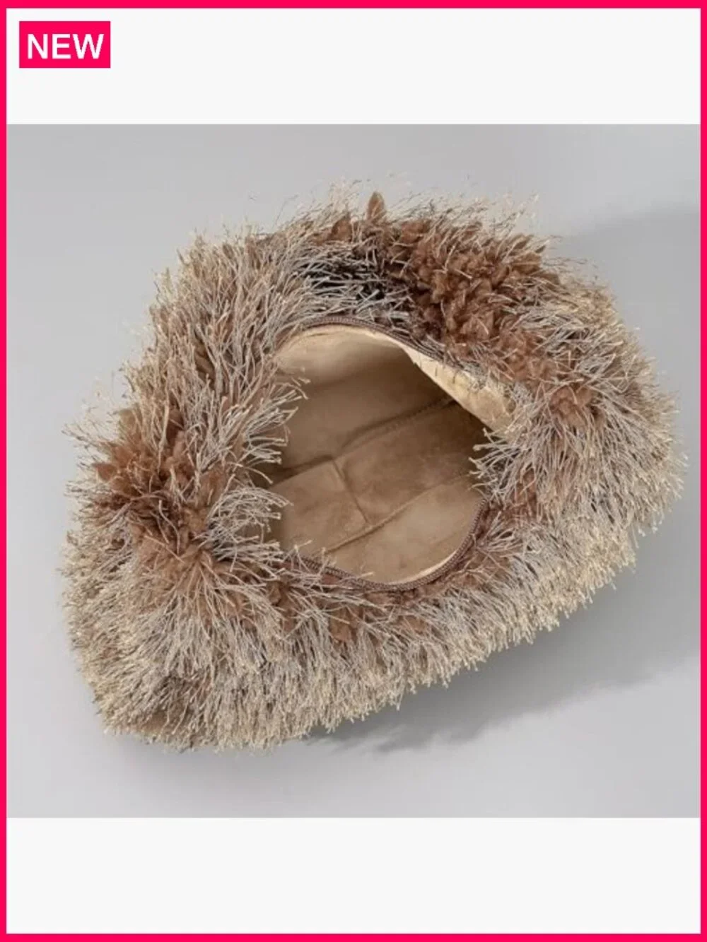 Faux Fur Fluffy Hobo Bag Furry Handbag Purse Y2K Fuzzy Tote Bag Cute Plush